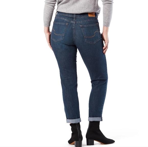 Signature By Levi Strauss Heritage Boyfriend Cropped Jeans - Picture 5 of 5